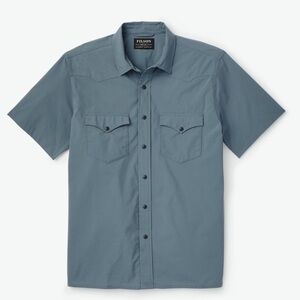 Mens Filson Blue Collard Shirt sz M